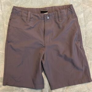 SOLD Youth Boys Under Armour Match Play Dress Shorts 6 Gray